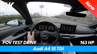 Audi A4 S Line FL 2020 - POV тест-драйв в 4K | 35 TDI (ускорение 0 - 100 км/ч)