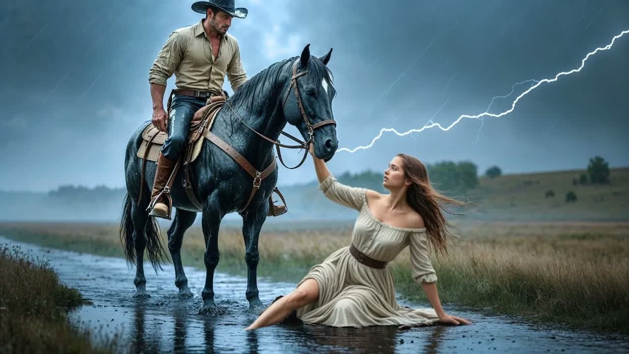 “Can You Pretend to Be My Husband Tonight？”—The Poor Widow Asked, Not Knowing He Was a Rich Rancher…