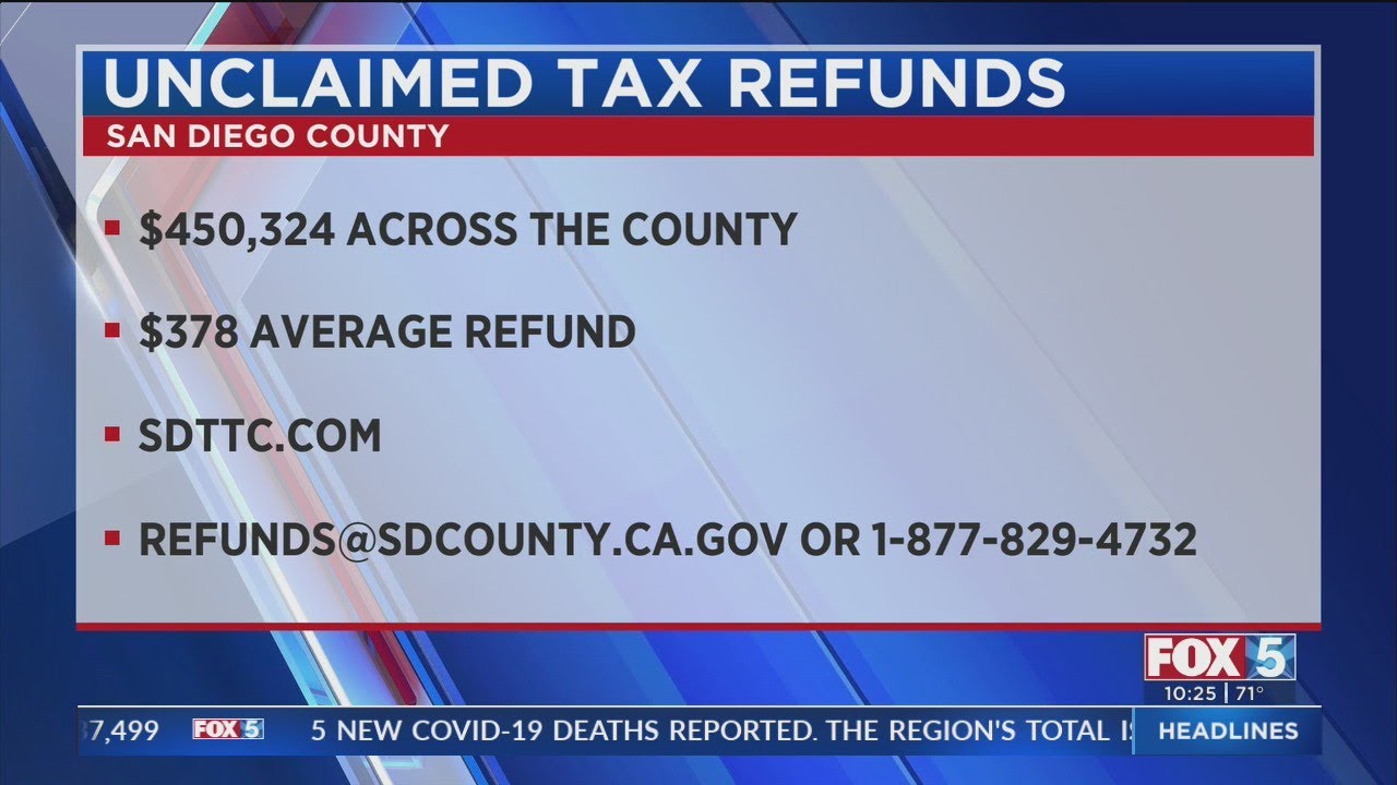 Unclaimed Tax Refund California