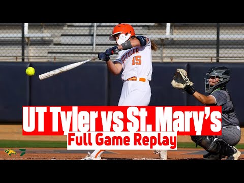 UT Tyler vs St. Mary's Softball Full Game Replay | 2025 LSC Softball