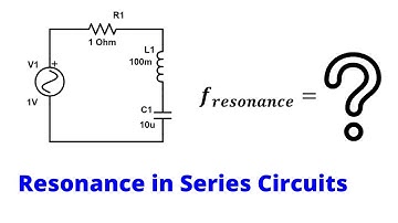Resonance in Series AC Circuits