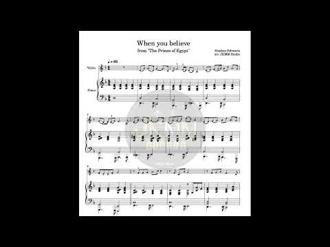 When You Believe (小提琴+鋼琴伴奏譜) - Whitney Houston