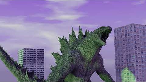 [Blender] Godzilla Roaring Animation