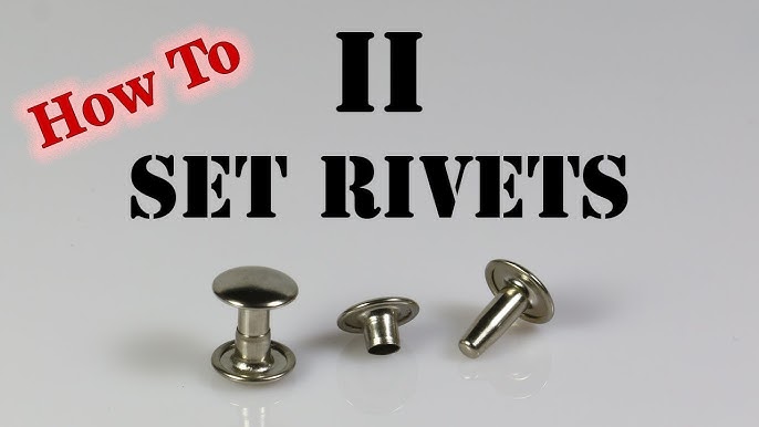 How To Set Rivets in Leather 