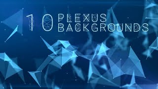 10 Plexus Backgrounds Stock Motion Graphics