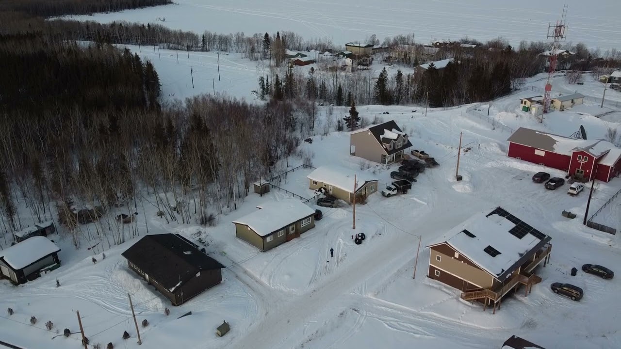 My first drone flight in Pinehouse lake sask
