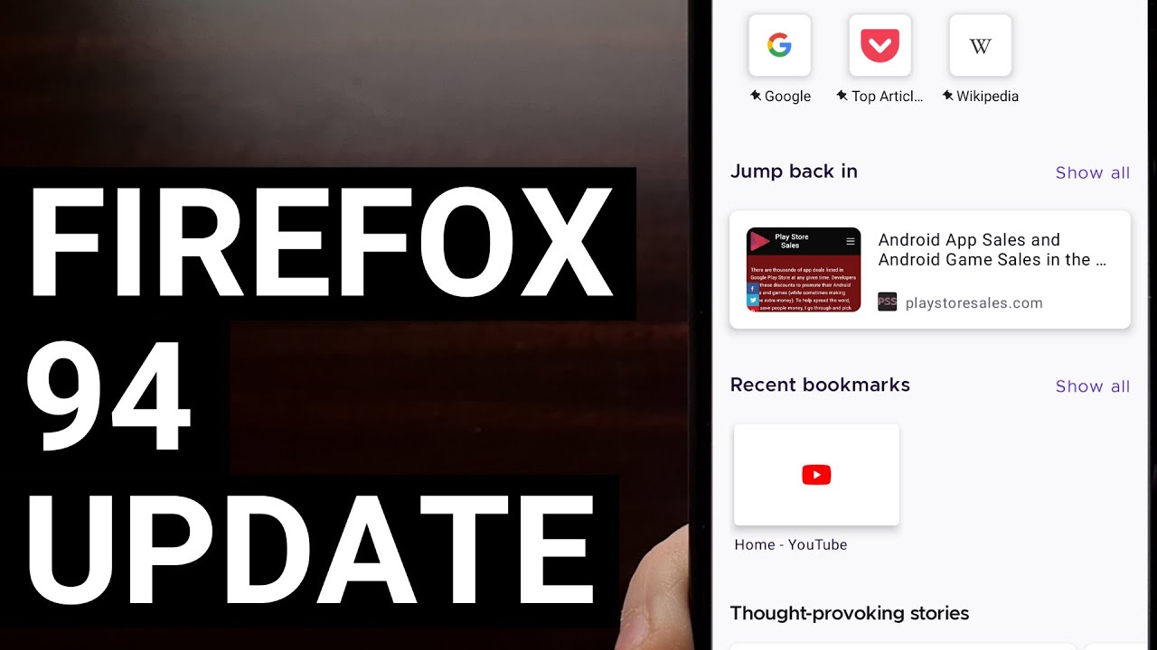 Firefox for Android Updated to 94.0, Redesigns New Tab Page, Labels Inactive Tabs, & More