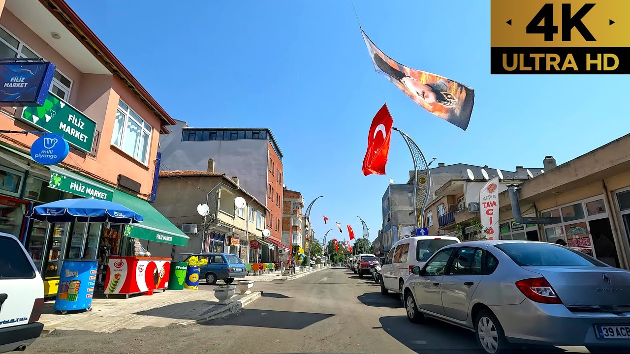 Edirne Süloğlu | Çarşı ve Şehir Merkezi Turu | City Center Driving Tour | 4K | 30fps | 2025 |