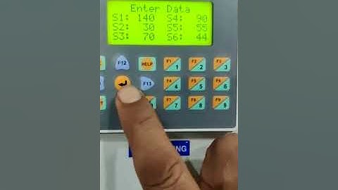 Rambir pu machine data setting