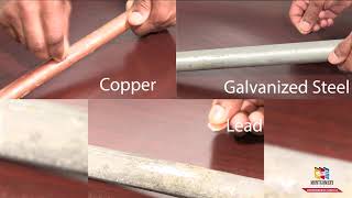 Scratch & magnet test for water service line identification