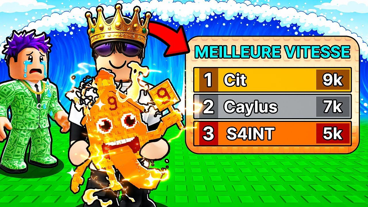 J'ai Atteint le TOP du Classement Mondial sur Tsunami Brainrot !