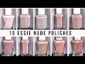 10 ESSIE NUDE POLISHES WORTH LOOKING AT ! [LIVE SWATCH ON REAL NAILS]