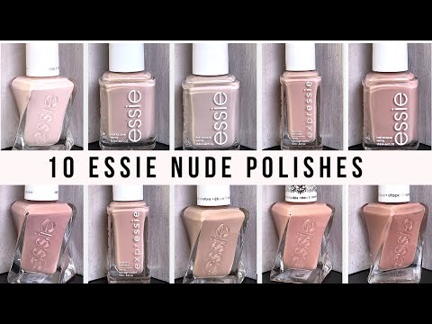 YouTube WORTH ESSIE [LIVE SWATCH POLISHES AT 10 NUDE ON LOOKING - REAL ! NAILS]