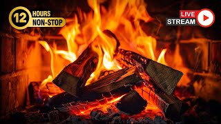 Night Cozy Fireplace Ultra HD 🔥 Soothe the Soul with Crackling Fire Sound. Sleep Soundly in 4K UHD