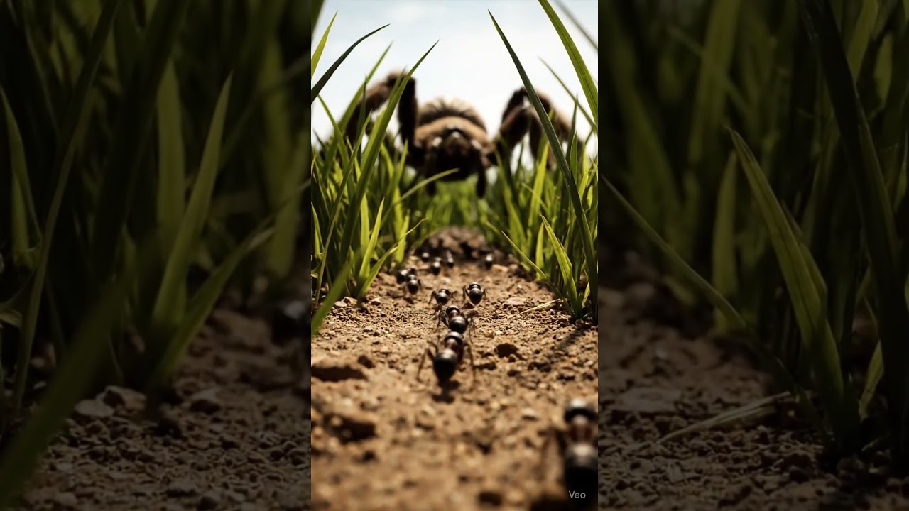 An Ant’s View Facing a Giant Spider 😱🕷️