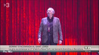 Joan Manuel Serrat - Notes del primer concert a Barcelona en el TN de TV3
