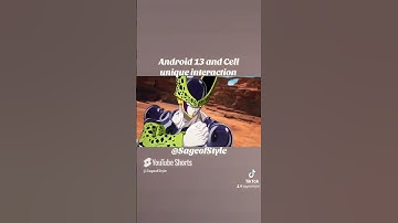 Android 13 and Cell unique interaction #dragonball #dragonballz #dragonballsparkingzero #shorts
