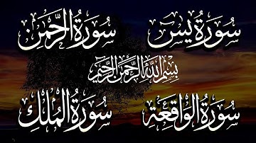سورة يس + سورة الواقعة + سورة الرحمن + سورة الملك للرزق والشفاء بإذن الله | القارئ ماجد الزامل