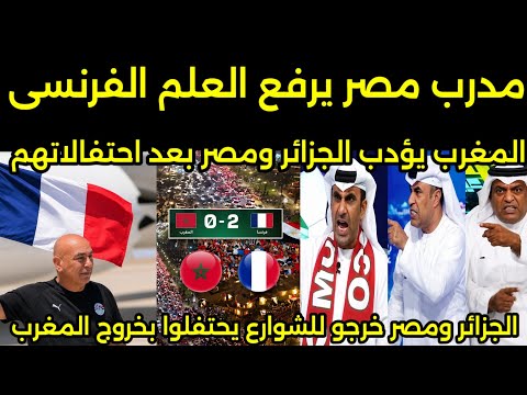 Video: Arab media turns against Egypt coach after raising the French flag, and Algerian and Egypt...