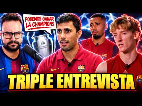 🚨RODRI: "The CHAMPIONS LEAGUE is POSSIBLE but..." TRIPLE INTERVIEW at BARÇA! GORDON, GABRIEL JESU...