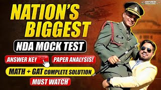 Nations Biggest Nda Mock Test Discussion Analysis Answer Keys Math Gat Nda Mock Test