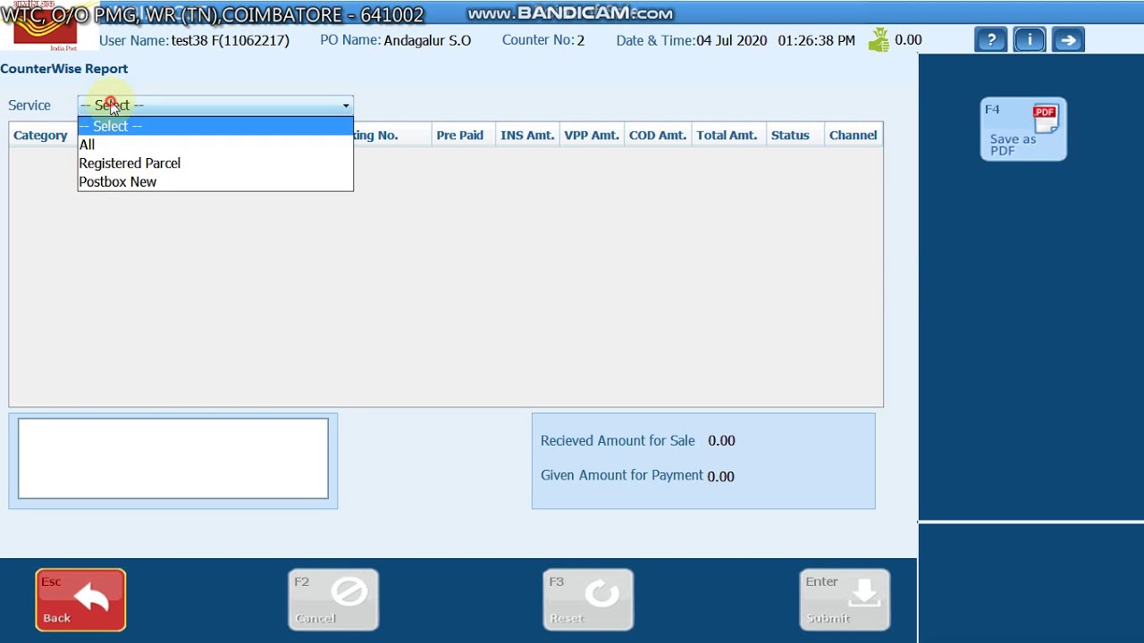 REPORT GENERATION BY POS COUNTER PA - YouTube