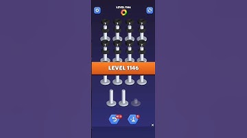 Nut Sort Level 1146 - Color Puzzle Game by Kiwi Fun #games #puzzle #NutSort #NutSortSolution