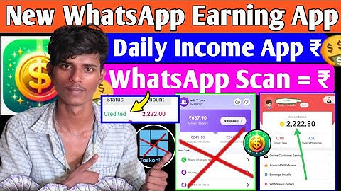 New WhatsApp Earning app || Et7 jaisa dusra app || Taskonline1 app jaisa dusra app || Waho jaisa app