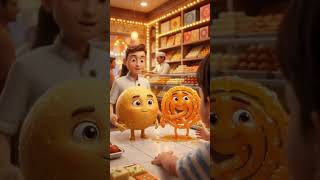 🍬 Laddu & Jalebi Sweet Duo | Pixar-Style 3D Festive Animation