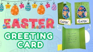 Handmade Easter Greeting Card | Cute Bunny & Egg Design | Happy Easter Wishes | Spring Card for Love