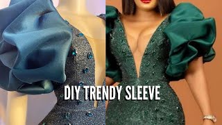 DIY TRENDY SLEEVE DESIGN (BEGINNERS LEVEL)| exaggerated puffy sleeve cutting and stitching