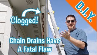 Watch Out For This If You Have Rain Chains (Gutter Completely FULL!)