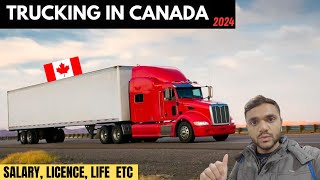 TRUCK DRIVER LIFE IN CANADA 2024 || MONTHLY SALARY OF TRUCK DRIVER IN CANADA ?? || @Vipankataria