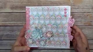 Carousel Christmas Tri fold Mini Album