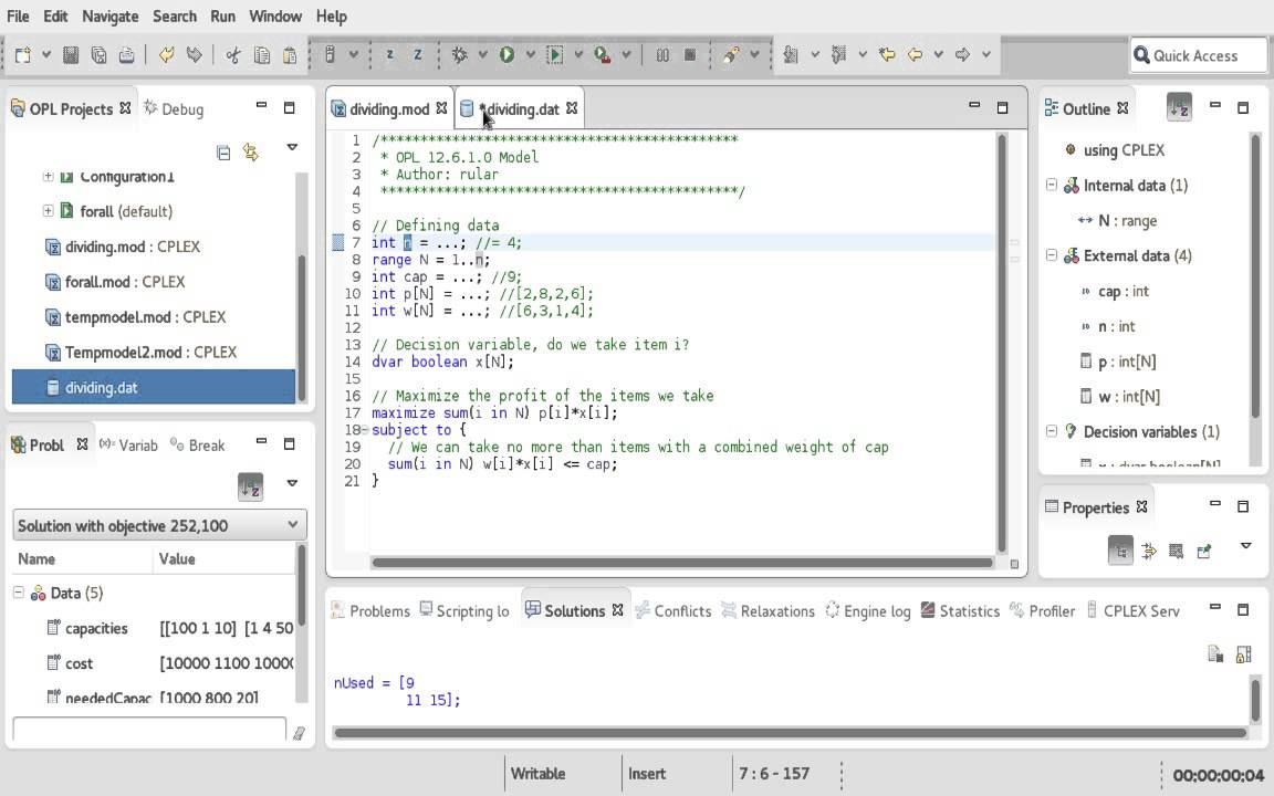 Dividing model and data - YouTube