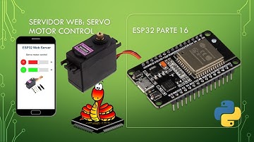 ✅Curso ESP32 parte 16: Servo motores control web service (MicroPython)