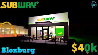 Subway On Bloxburg Speed Build
