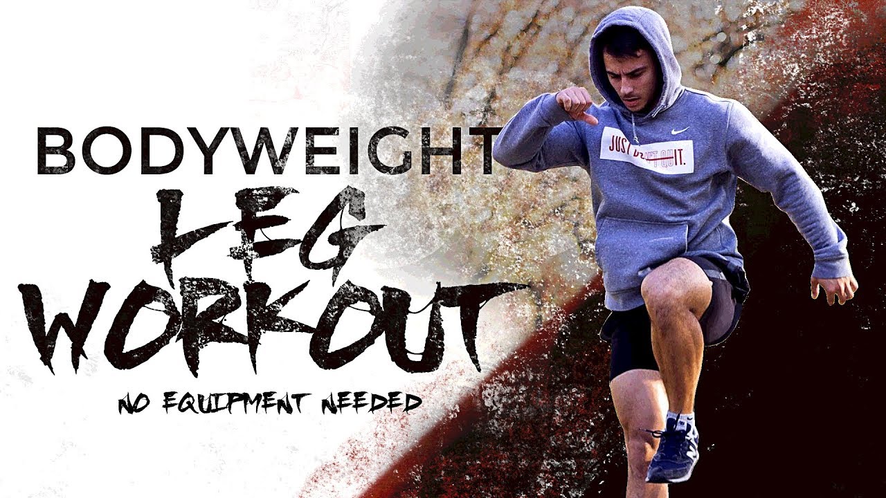 Bodyweight leg workout - no equipment needed - YouTube