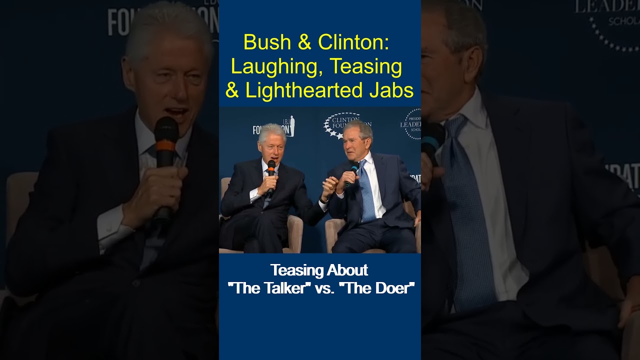 President: Bush & Clinton - Laughing, Teasing & Light-hearted jabs 