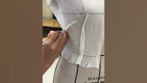 How to drape a basic bodice   Front & Back   Phương pháp draping cơ bản thân trên   trước