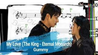 My Love | Gummy | Violin SHEET MUSIC [With Fingerings] The King - Eternal Monarch [Level 3]