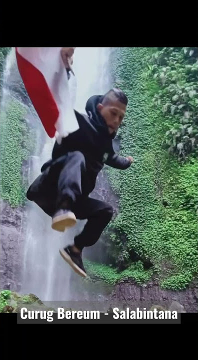 Wisata alam Sukabumi - Curug Cibereum Salabintana,Kota sukabumi