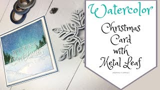 Lulu Art Watercolor Christmas Card