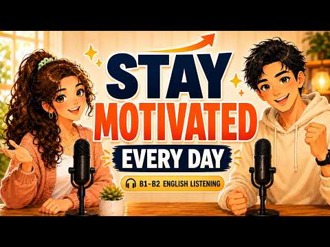 How To Stay Motivated Every Single Day | English Conversation Podcast to Learn English (B1-B2)