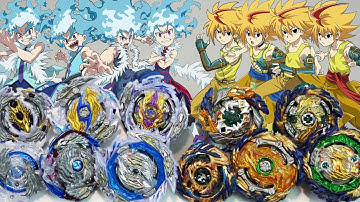LEFT SPIN DRAGON EVOLUTION CLASH! | All Longinus VS All Fafnir LUI VS FREE | Beyblade Burst DB