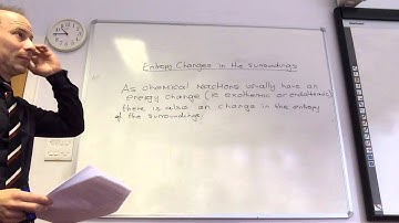 Entropy changes in the surroundings from www.ChemistryTuition.Net
