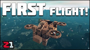 FIRST Flying Machine,Unlocking the Solar Panels, Radar and AUTO MINER! Planet Nomads | Z1 Gaming