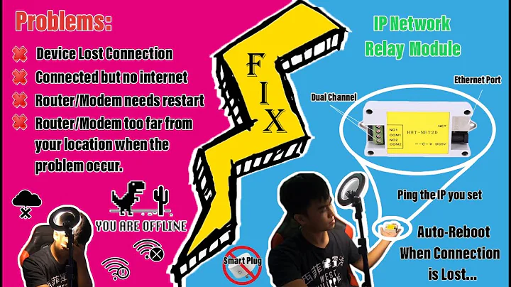 Disconnection Problem | How to Auto Reboot Modem/Router | Network Relay IP Watchdog HHT-NET2D EngSub