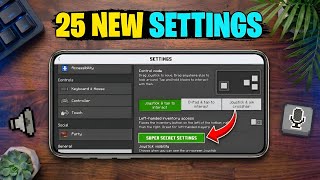 25 Secret Settings in Minecraft Bedrock/Pocket Edition | Minecraft Secret Settings in Mobile screenshot 1