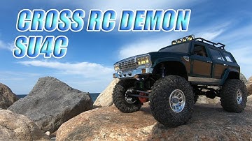 Cross RC Demon SU4C with Traxxas TRX-4 Bronco Run